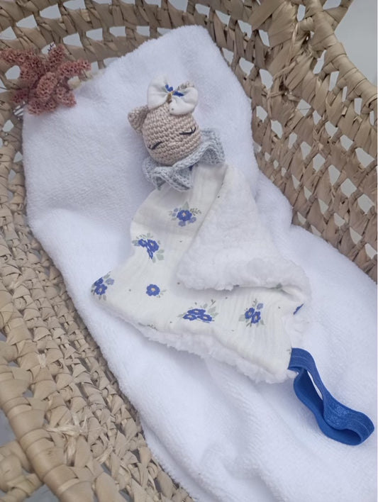 Doudou Mystic (Bleu Fleuri)