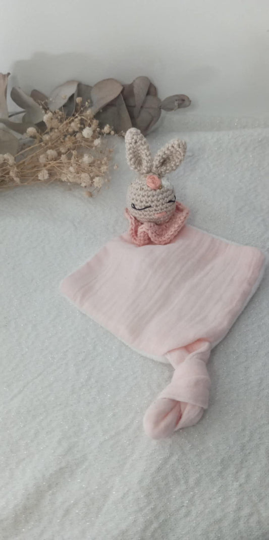 Mini Doudou Swan (Pêche) VENTE FLASH