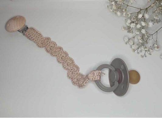 Attache Tétine en crochet Personnalisable